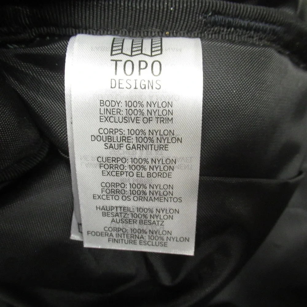Topo‎ Designs Backpack Unisex One Size Green Light Pack Canvas Laptop LOGO NEW